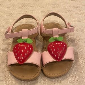 Gymboree strawberry sweetie pink girls sandal toddler 6